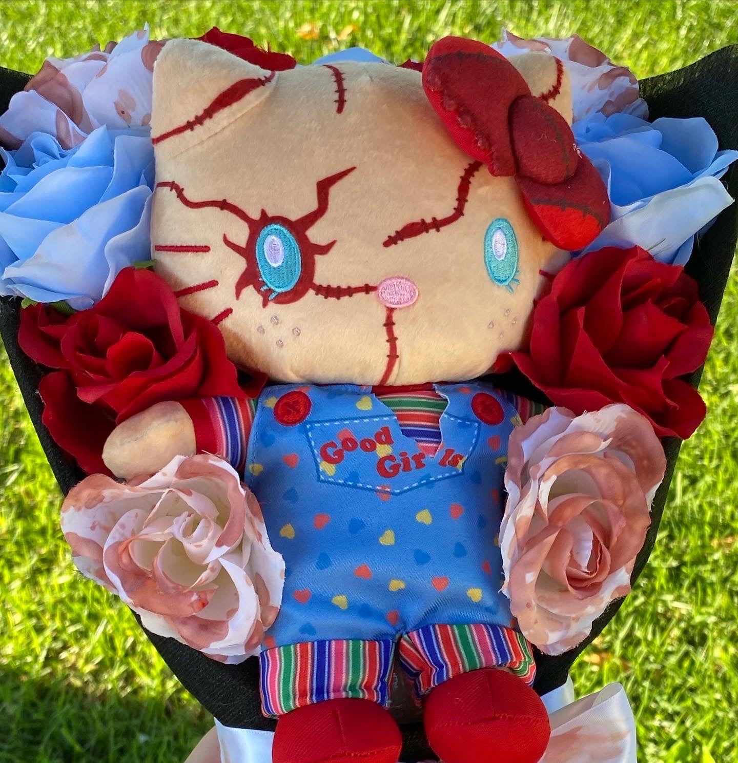 killer kitty big artificial plush bouquet