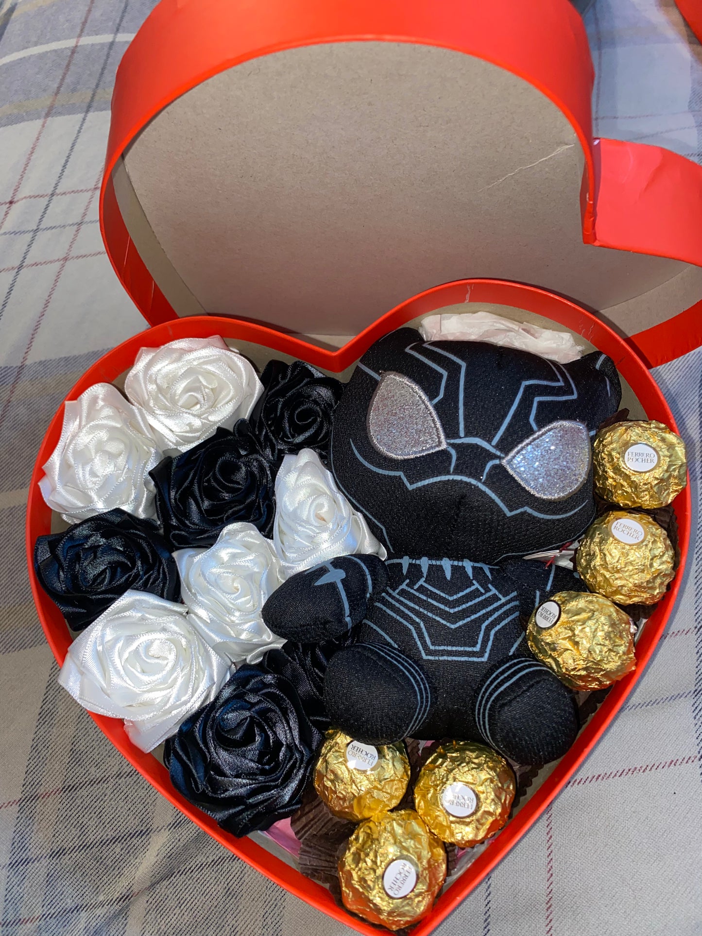 heart box plush arrangement #5