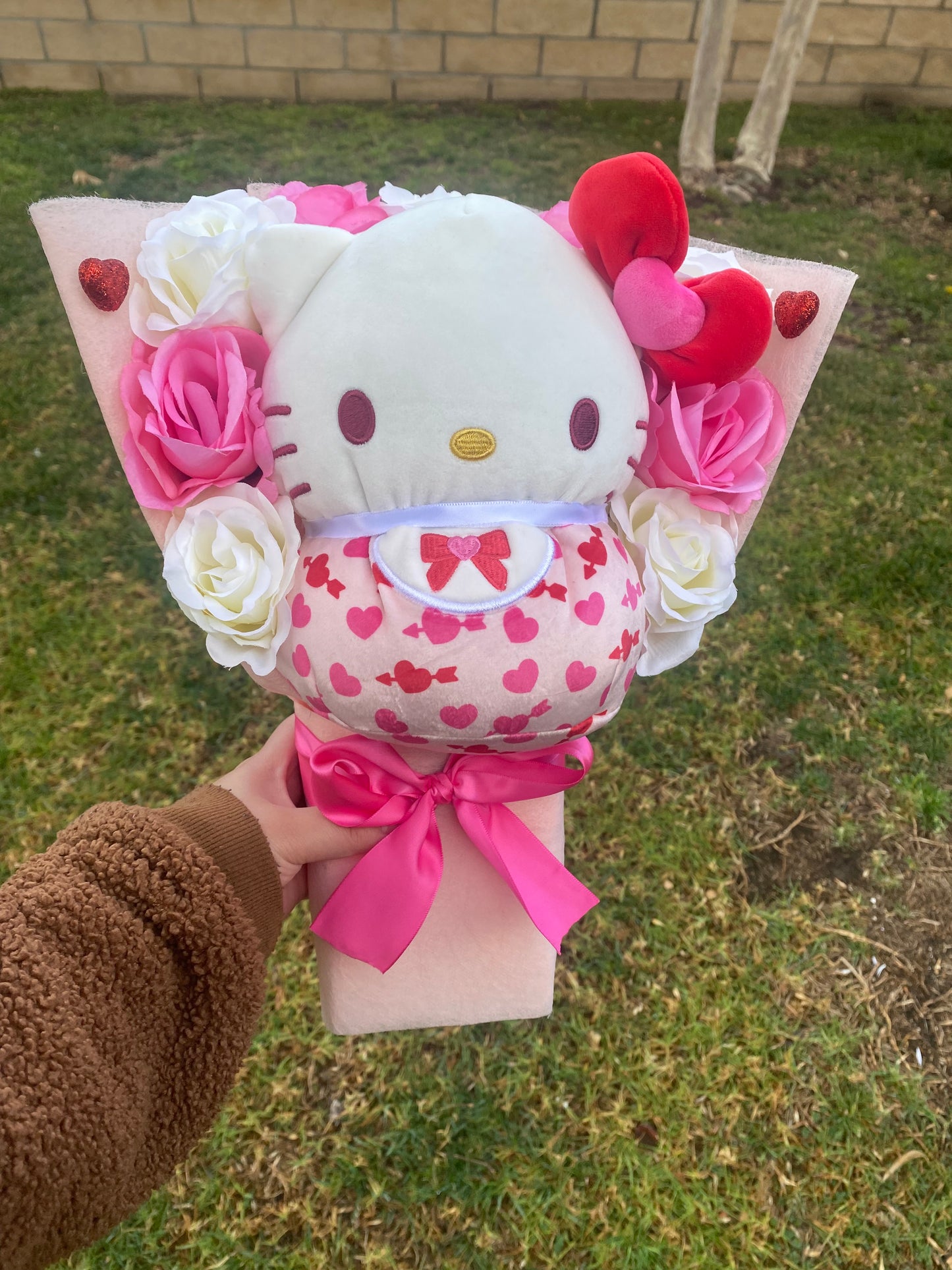pink valentines squish big bouquet