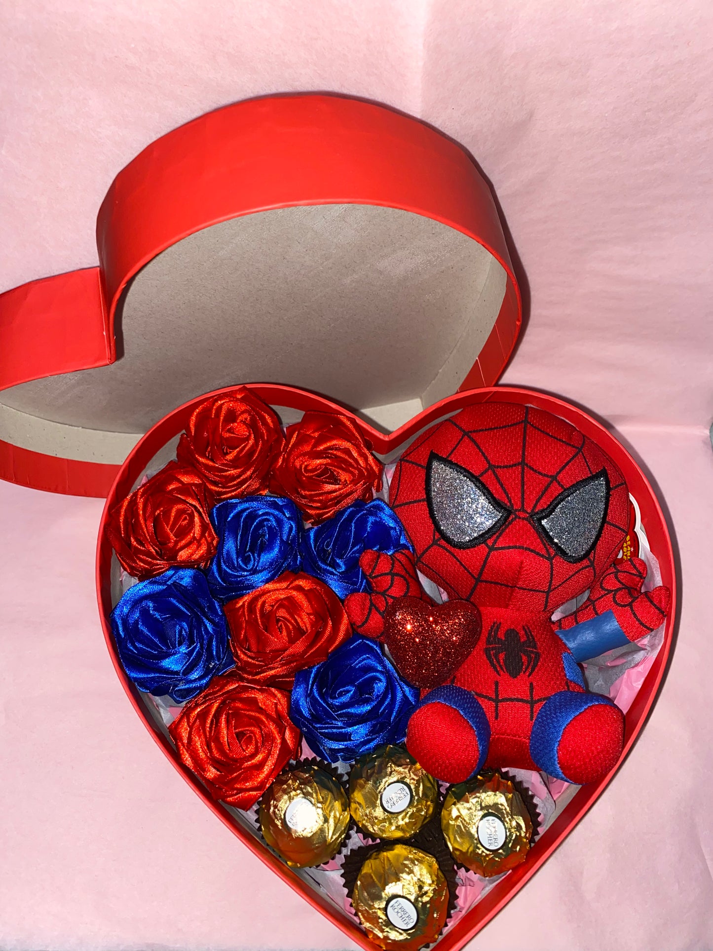 heart box plush arrangement #2