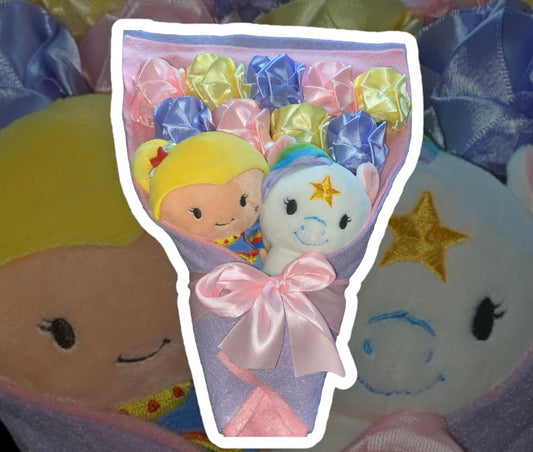 handmade rose plush bouquet style 12