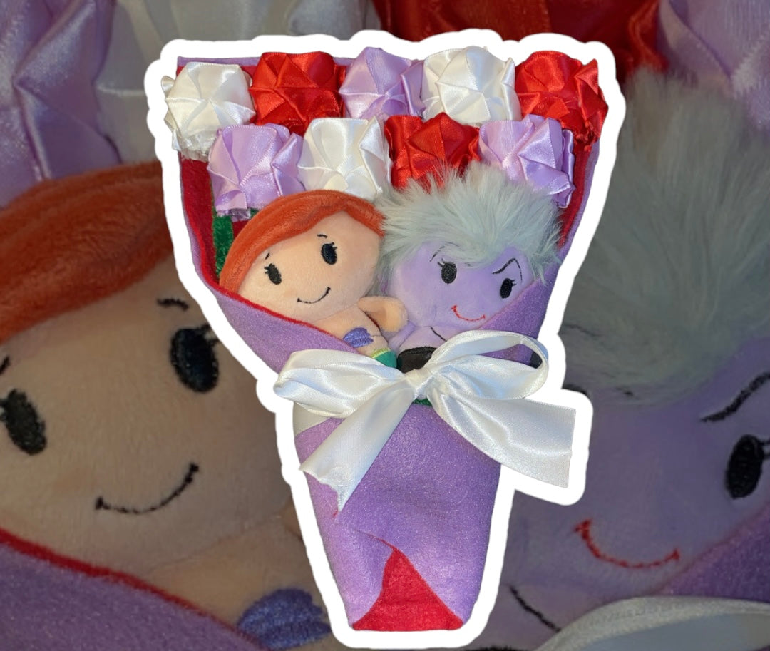 handmade rose plush bouquet style 7