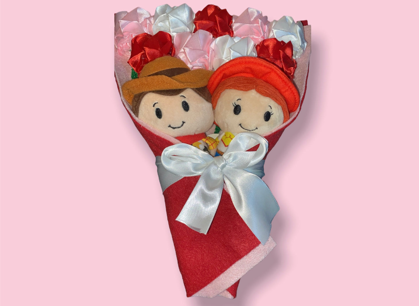 handmade rose plush bouquet style 5