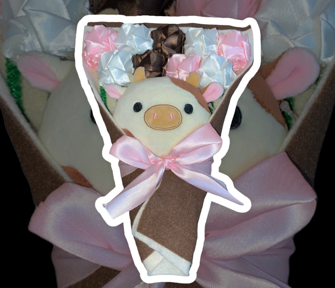 handmade rose plush bouquet style 16