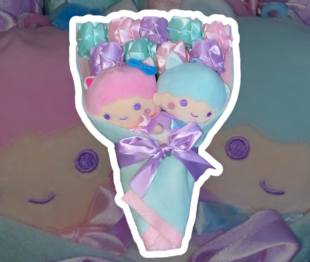 handmade rose plush bouquet style 6