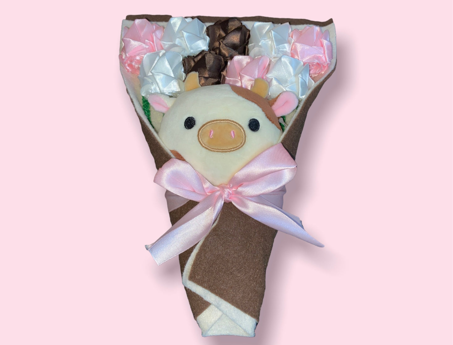 handmade rose plush bouquet style 16