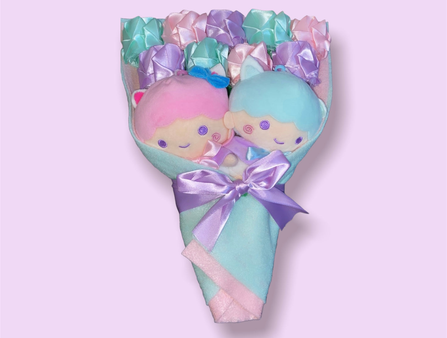 handmade rose plush bouquet style 6