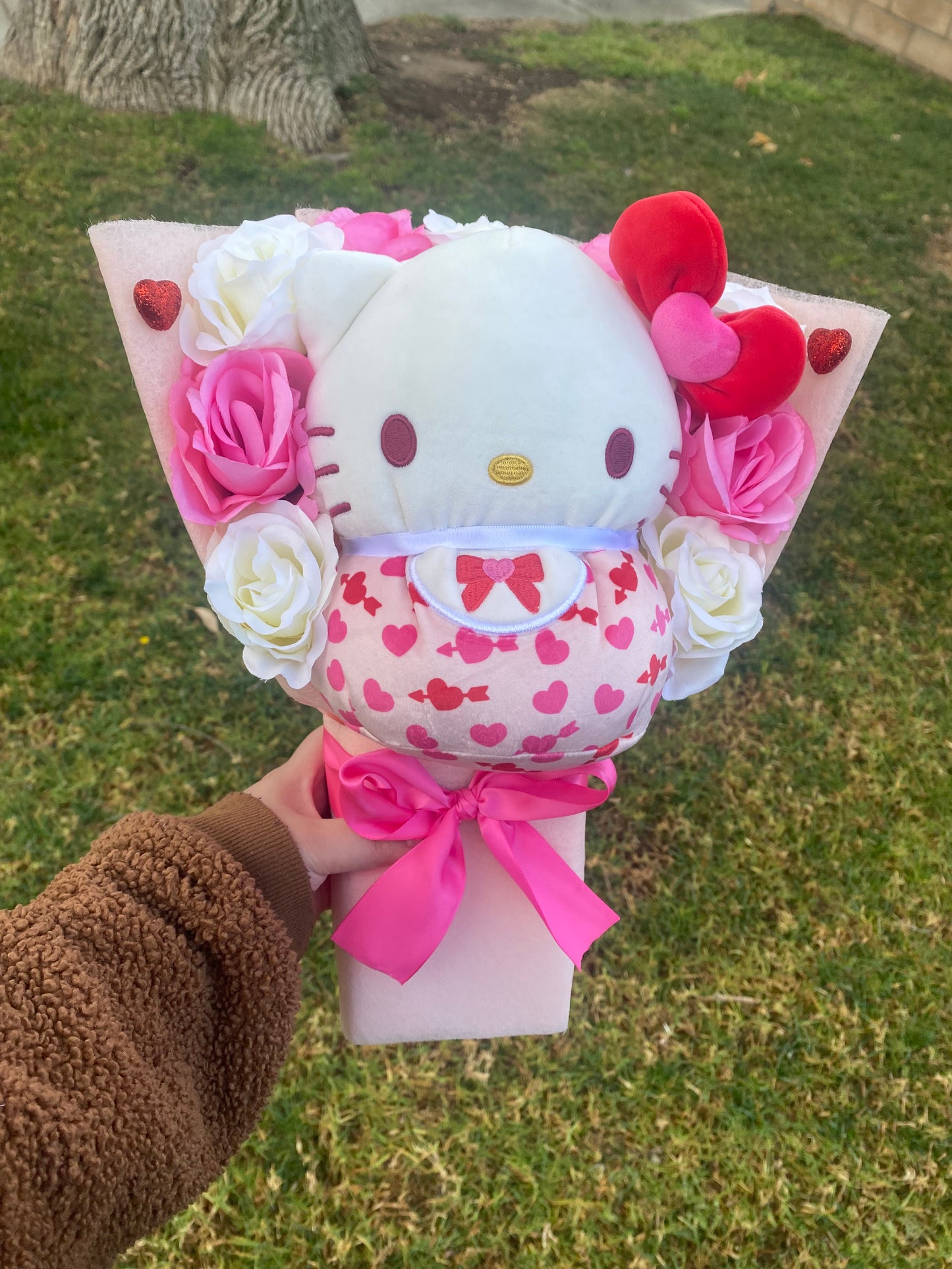 pink valentines squish big bouquet