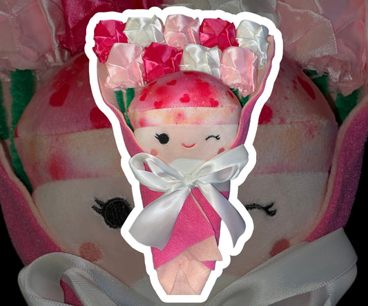 handmade rose plush bouquet style 19